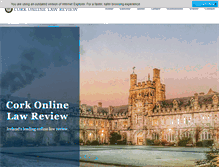 Tablet Screenshot of corkonlinelawreview.com